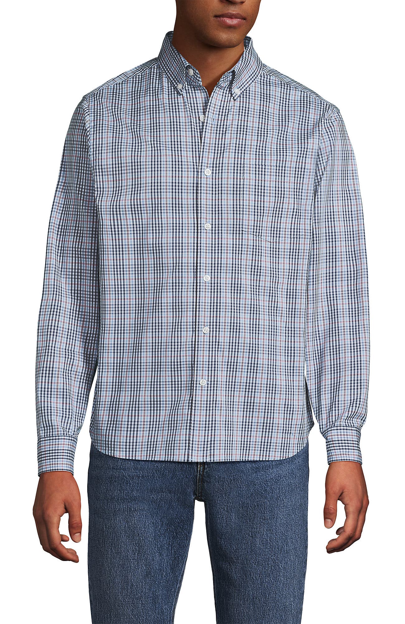 Light Indigo/Pink Plaid