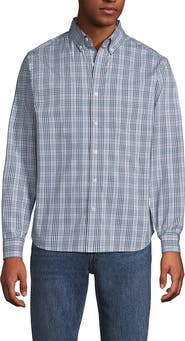 Lands' End Traditional Fit Long Sleeve Travel Kit Shirt