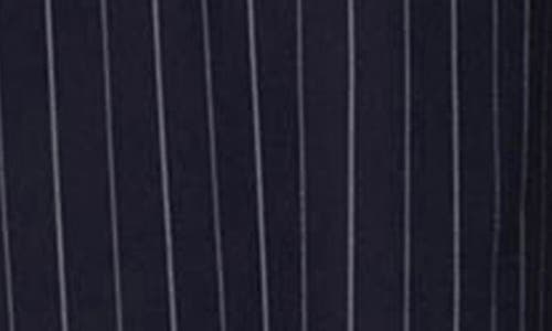 Edikted Peekaboo Pinstripe Drawstring Pants In Navy-and-white