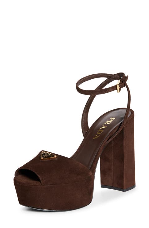 シューズ・サンダルその他 PRADA Woman Heeled sandals Leather 1X923NF0557V6 F0R1R Women's Prada Heeled Sandals | Nordstrom
