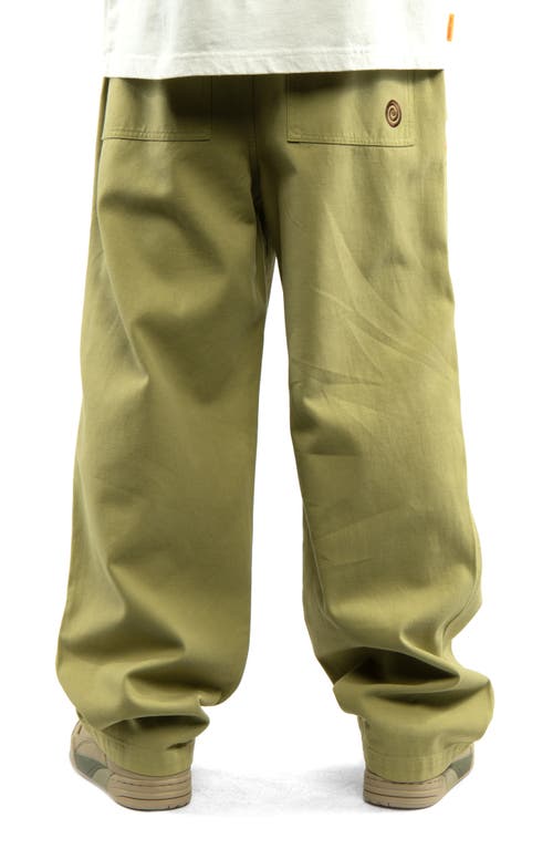 Round Two Cotton Twill Flight Pants In Pale Green