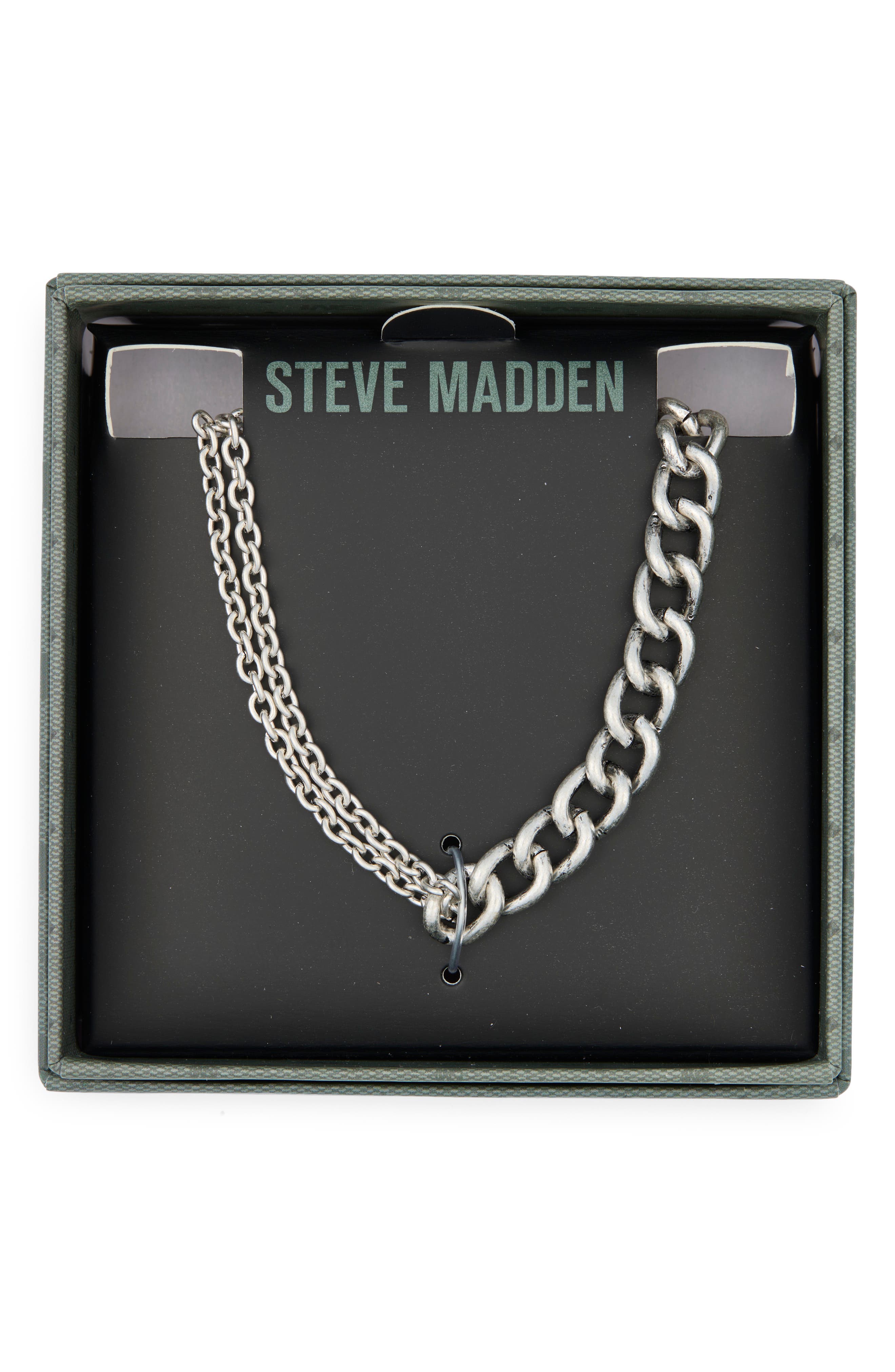 Steve Madden Mixed Chain Necklace