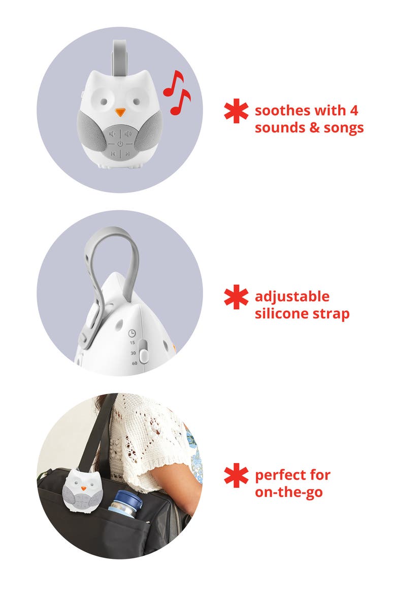 Stroll & Go Portable Baby Soother, Alternate, color, WHITE