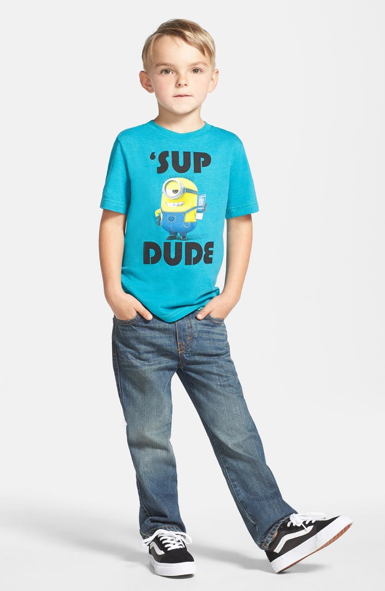 Tucker + Tate Knit Waist Jeans, Alternate, color, Lewis Wash