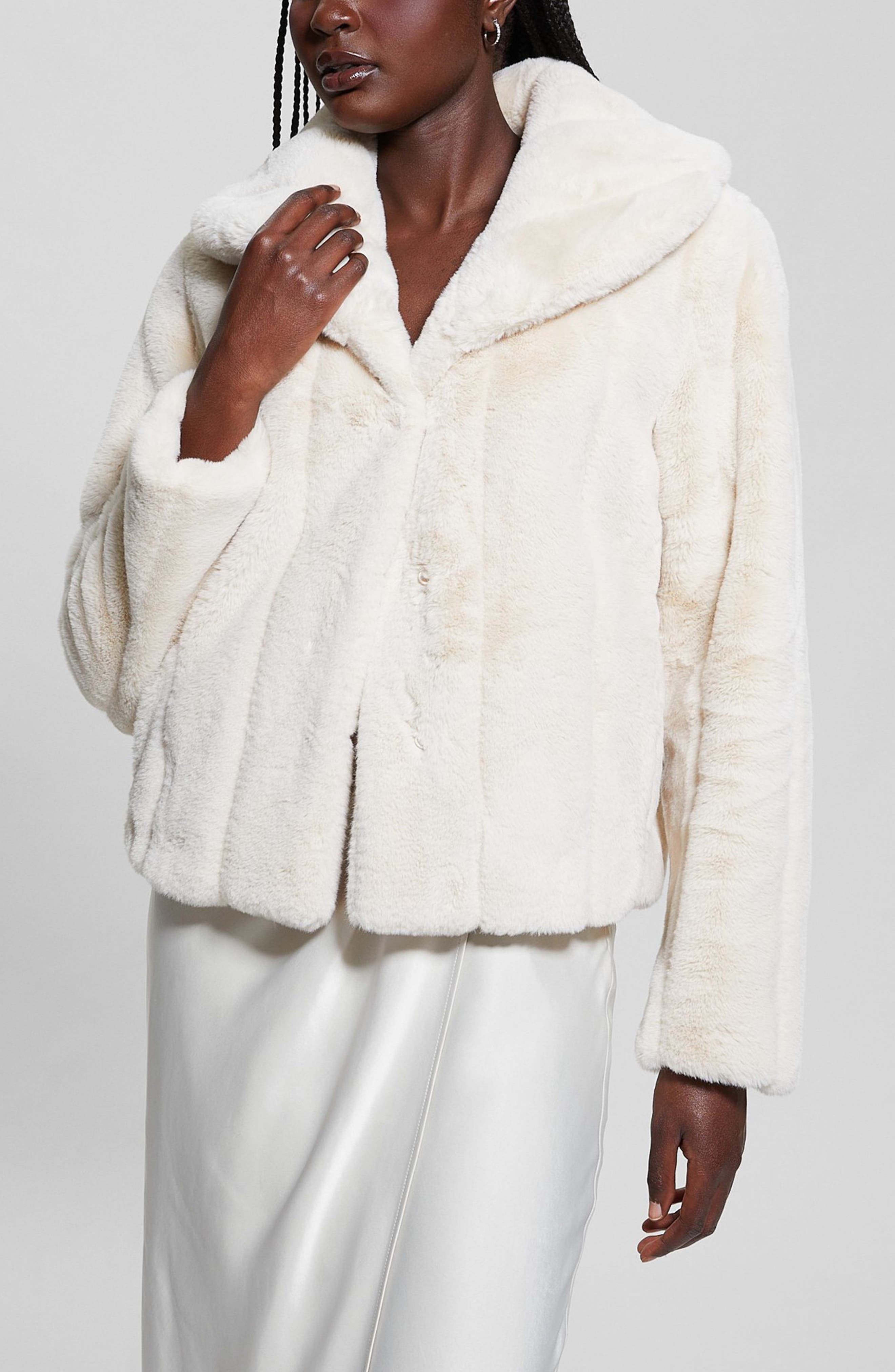 fur coat guess