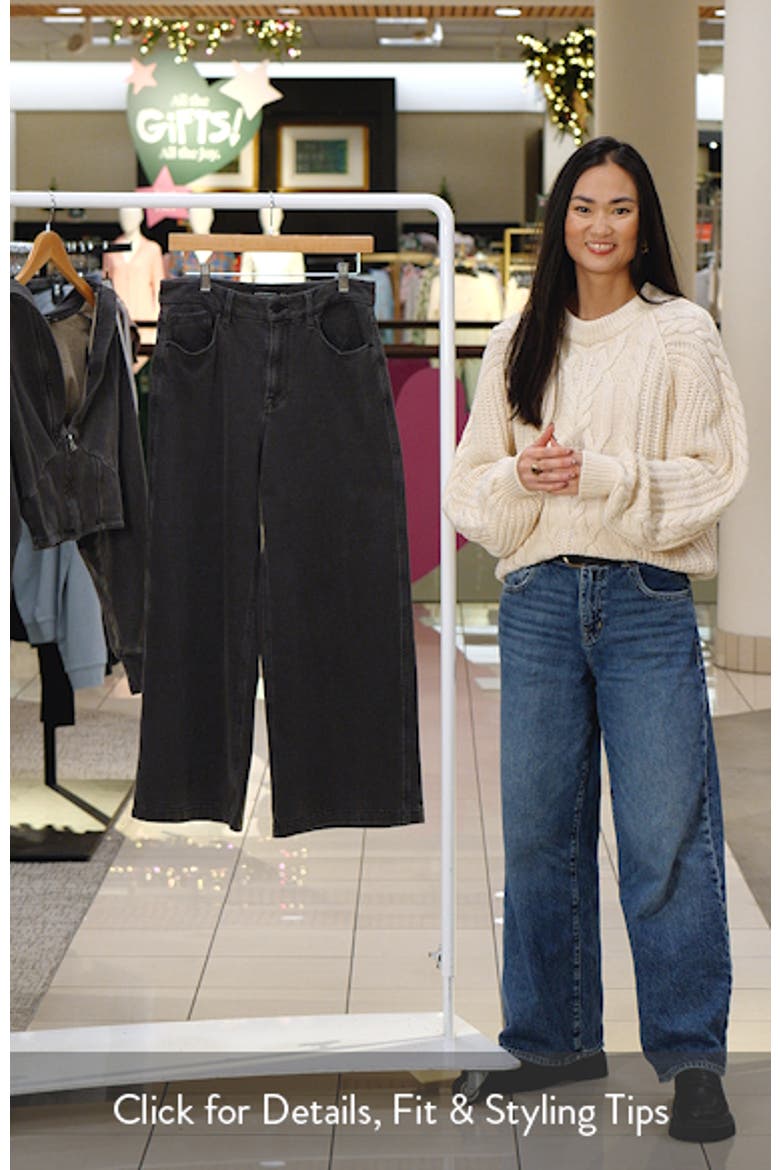 Jeanius Good Skate High Waist Crop Wide Leg Jeans video