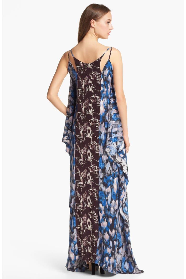 Silk Maxi Dress, Alternate, color, CELESTIAL MULTI