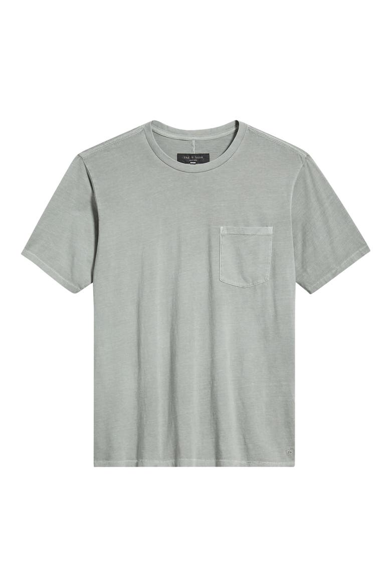 Classic Fit Garment Dye Pocket T-Shirt, Alternate, color, MISTY GREY
