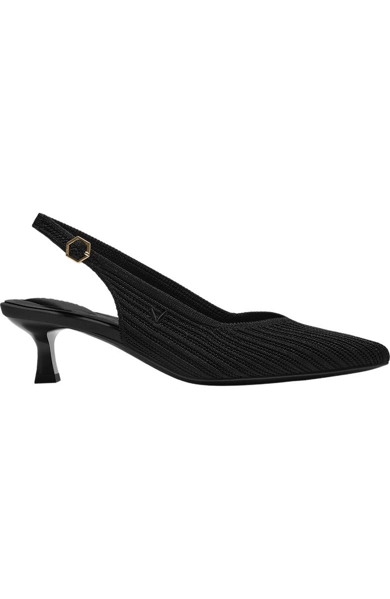 VIVAIA Pointed-Toe Kitten Slingback, Alternate, color, Black