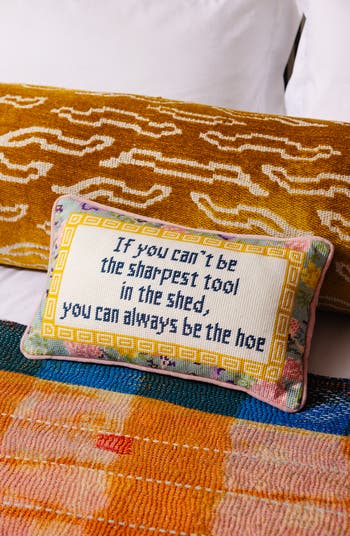 Sharpest Tool Needlepoint Pillow