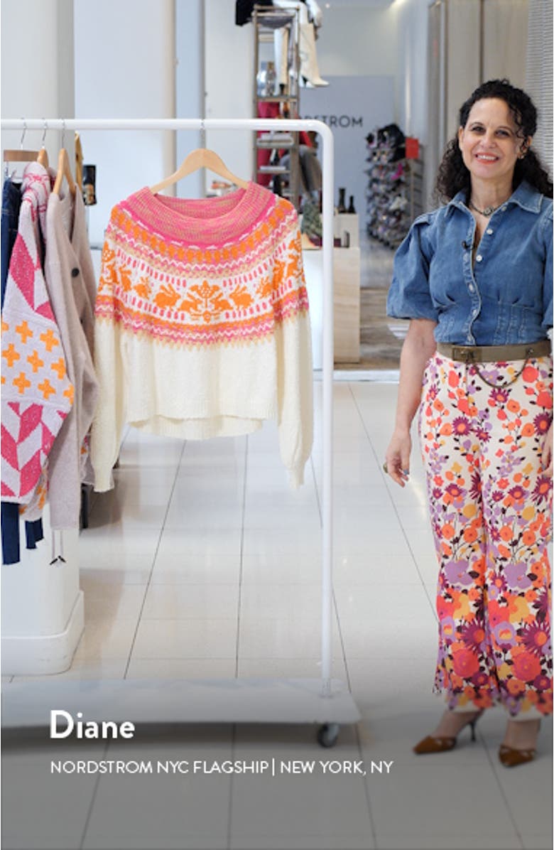 Nellie Fair Isle Sweater, sales video thumbnail