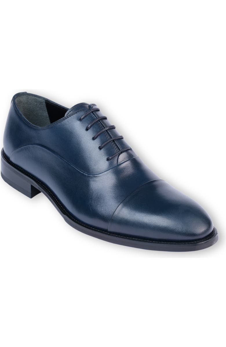 VELLAPAIS Gambo Cap Toe Oxford, Main, color, Navy Blue
