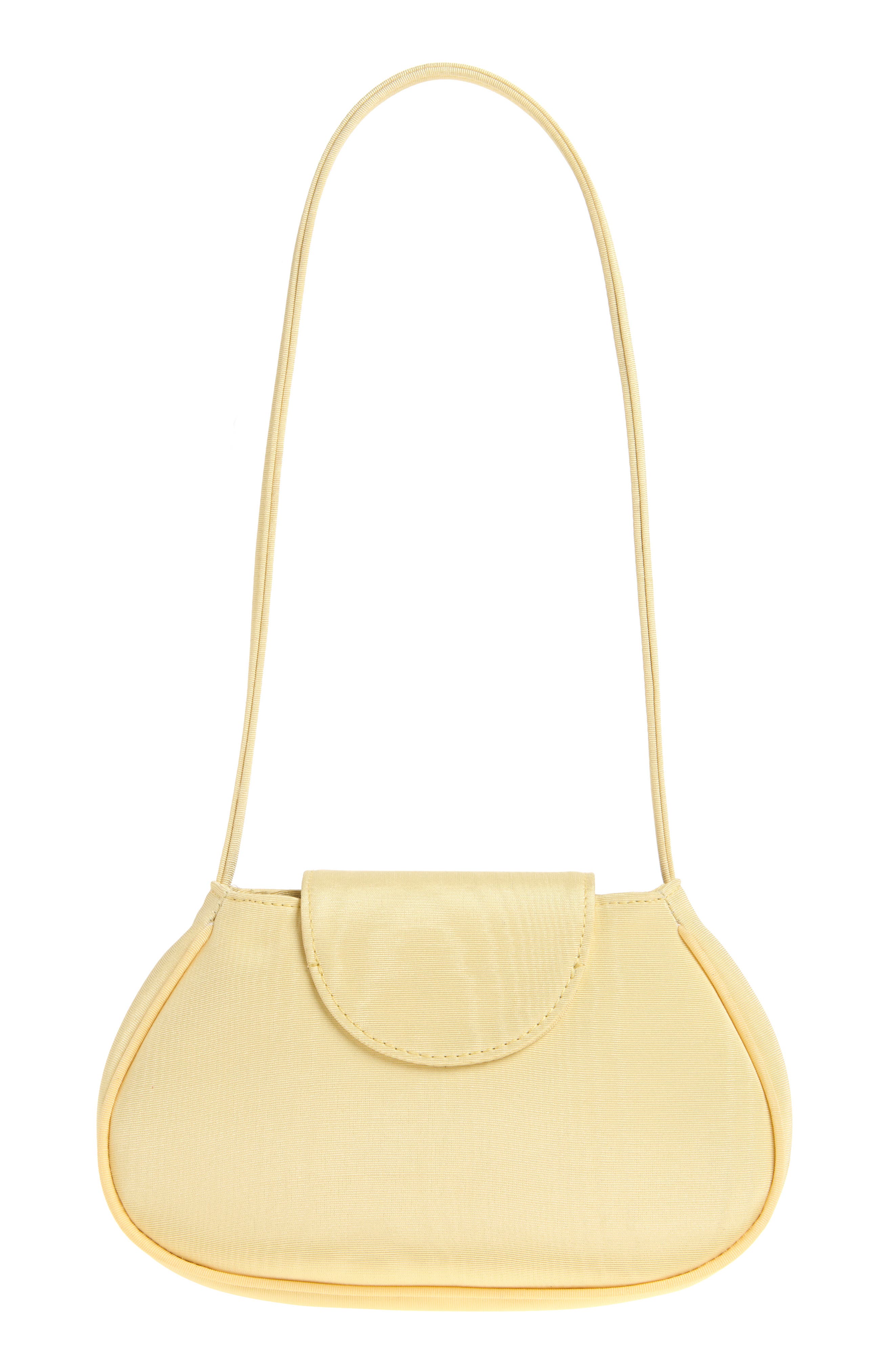 Ineva Moire Baguette Shoulder Bag, Alternate, color, YELLOW