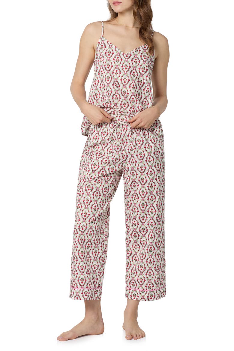 Print Crop Pajamas, Alternate, color, OLIVIA