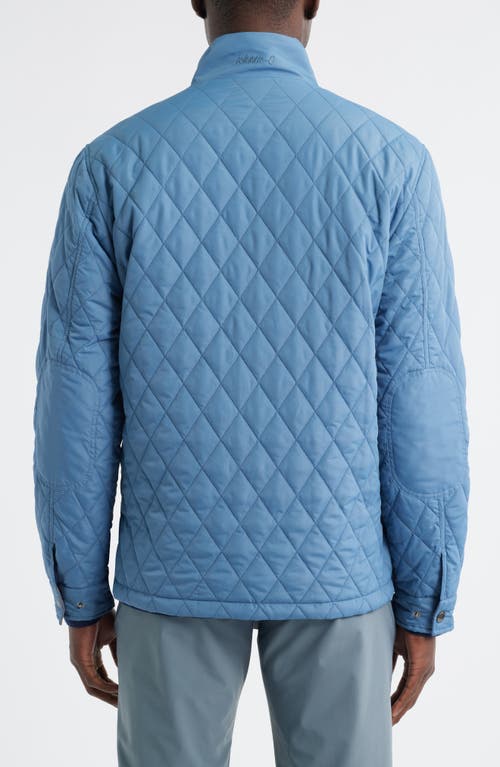 Johnnie-o Juno Quilted Jacket In Blue