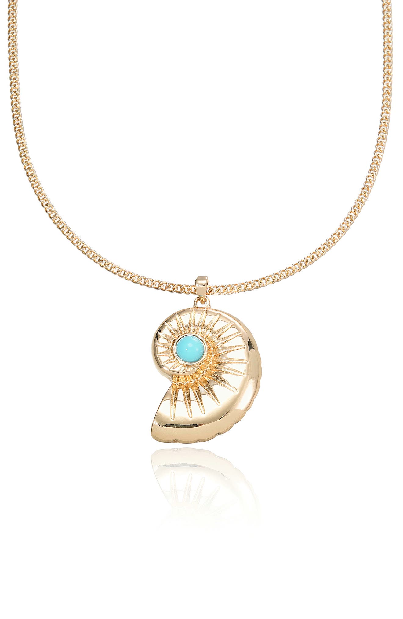 Ettika Conch Shell Pendant Necklace (Women) | Nordstromrack