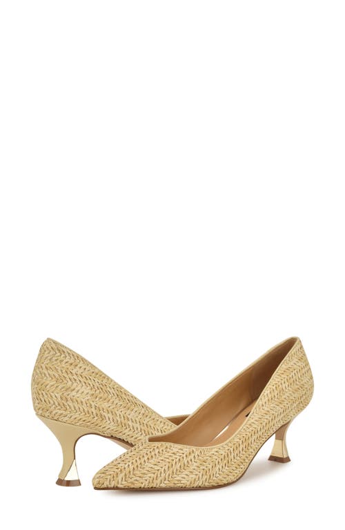 Nine West Ariella Pointed Toe Pump In Light Natural