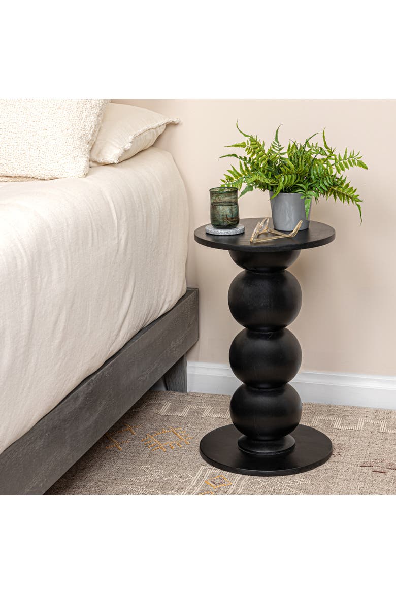 Over-Sized Bubble End Table, Alternate, color, Black