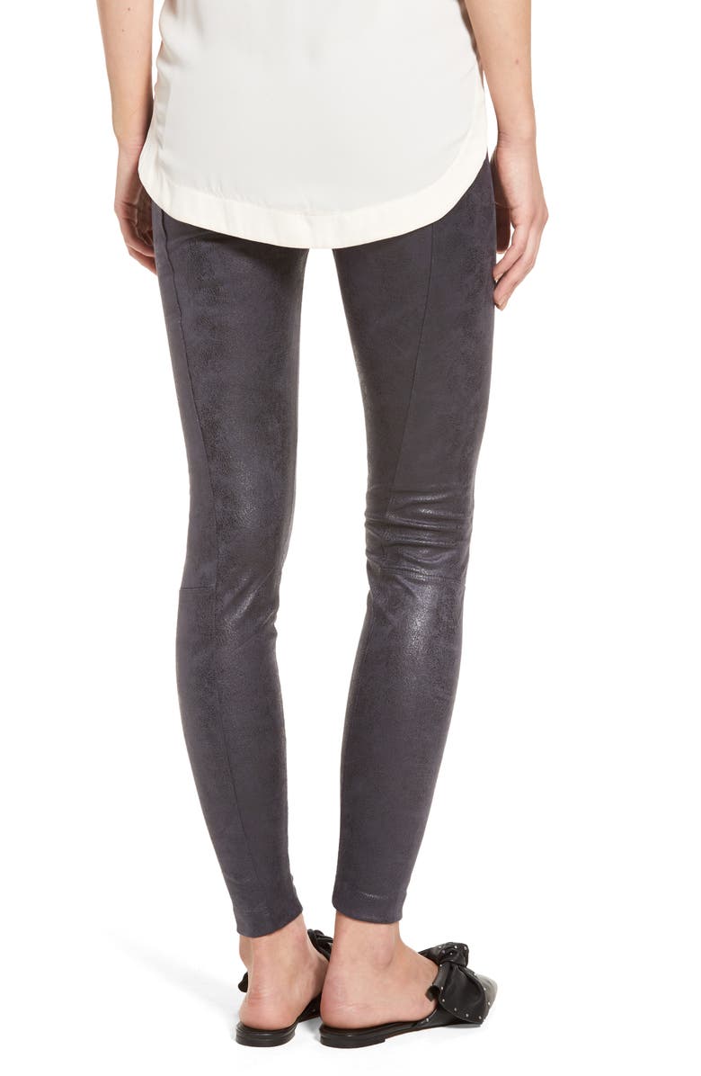Lysse ́ Buffed Faux Suede Leggings, Alternate, color, 