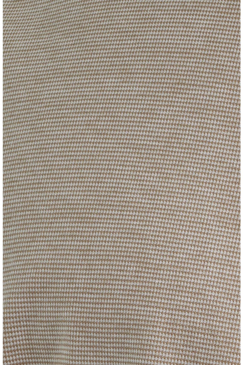 Premium Modern Fit Microhoundstooth Cotton Jersey Dress Shirt, Alternate, color, LIGHT BEIGE