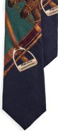 Ralph Lauren Purple Label Signature Equestrian Cashmere & Silk Tie