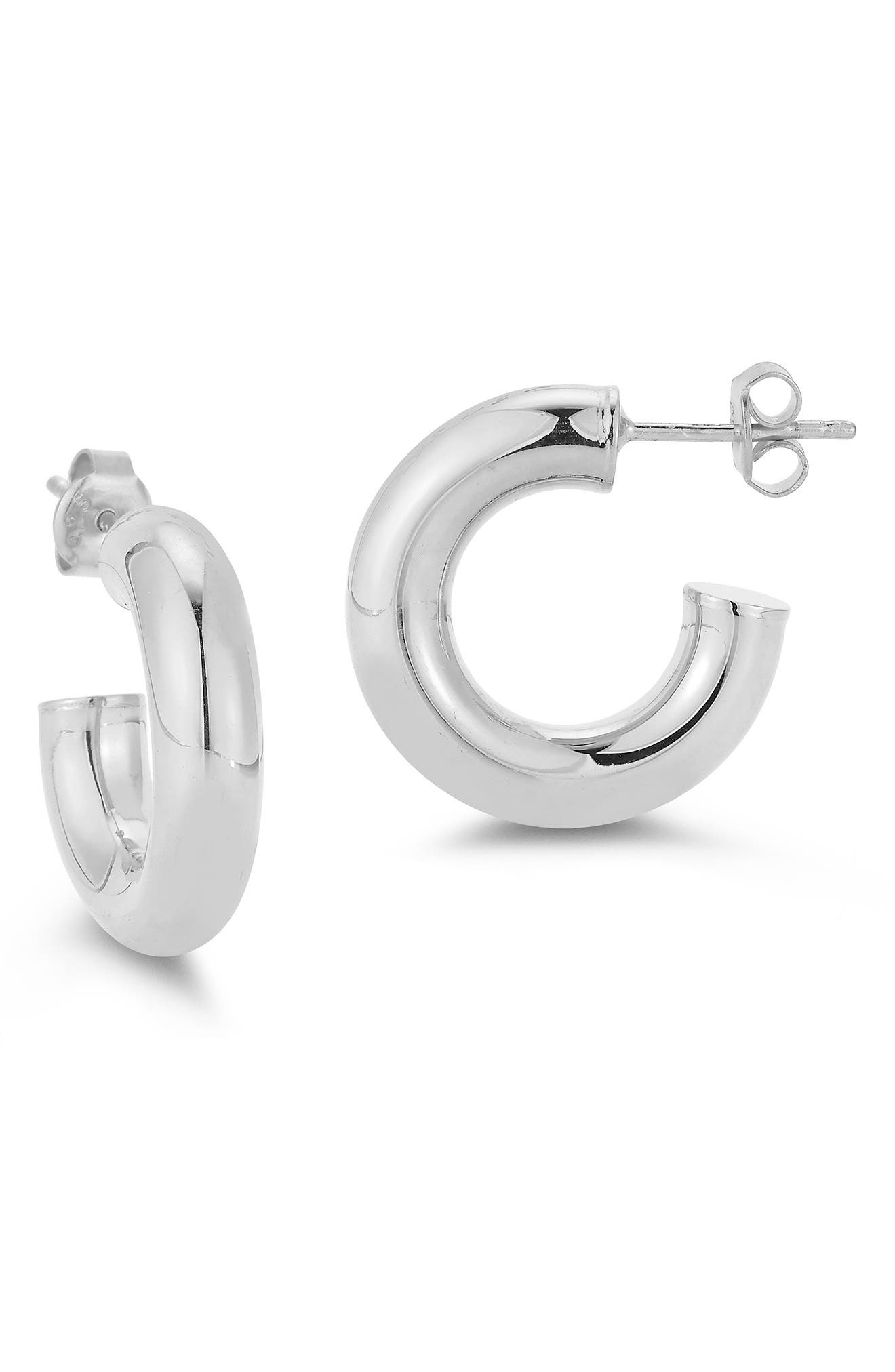 GLAZE JEWELRY Tube Huggie Hoop Earrings