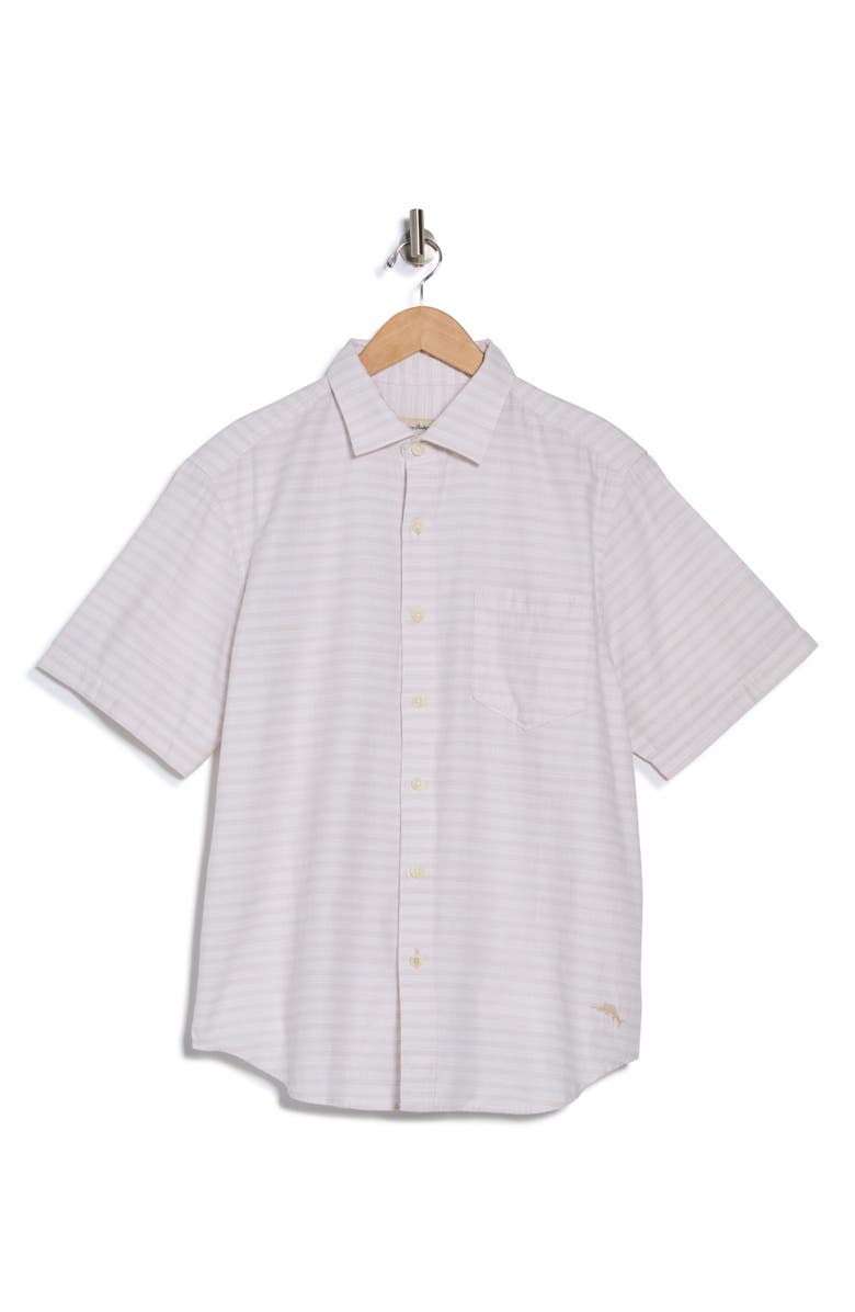 Tommy Bahama Zen Stripe Button-Up Shirt, Alternate, color, Abalone