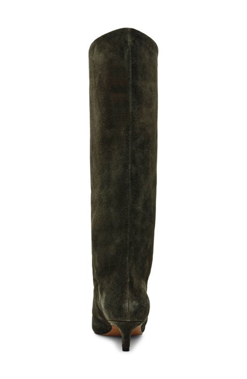 Steve Madden Luca Kitten Heel Knee High Boot In Green