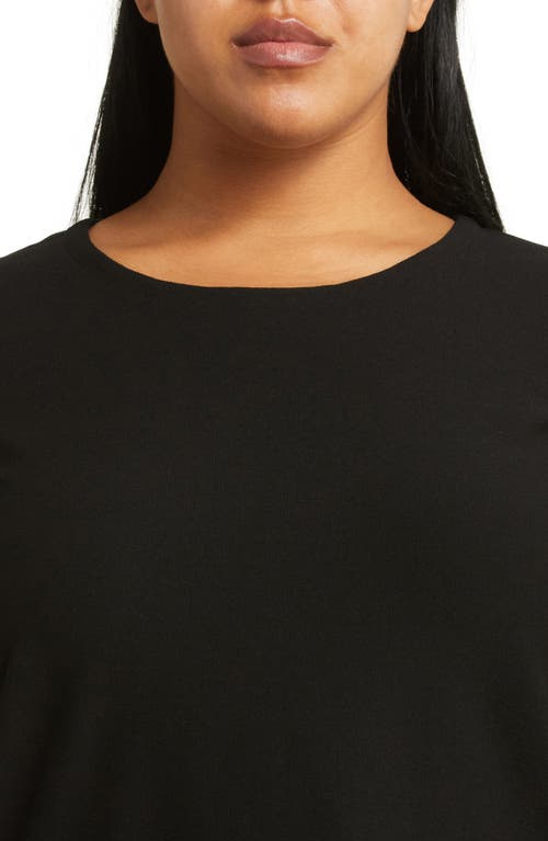 Eileen Fisher Scoop-neck Stretch Crepe Midi T-shirt Dress