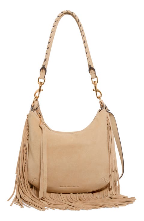 Kane Convertible Leather Shoulder Bag