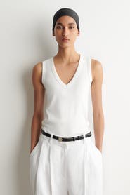 COS Cotton V-neck Tank Top