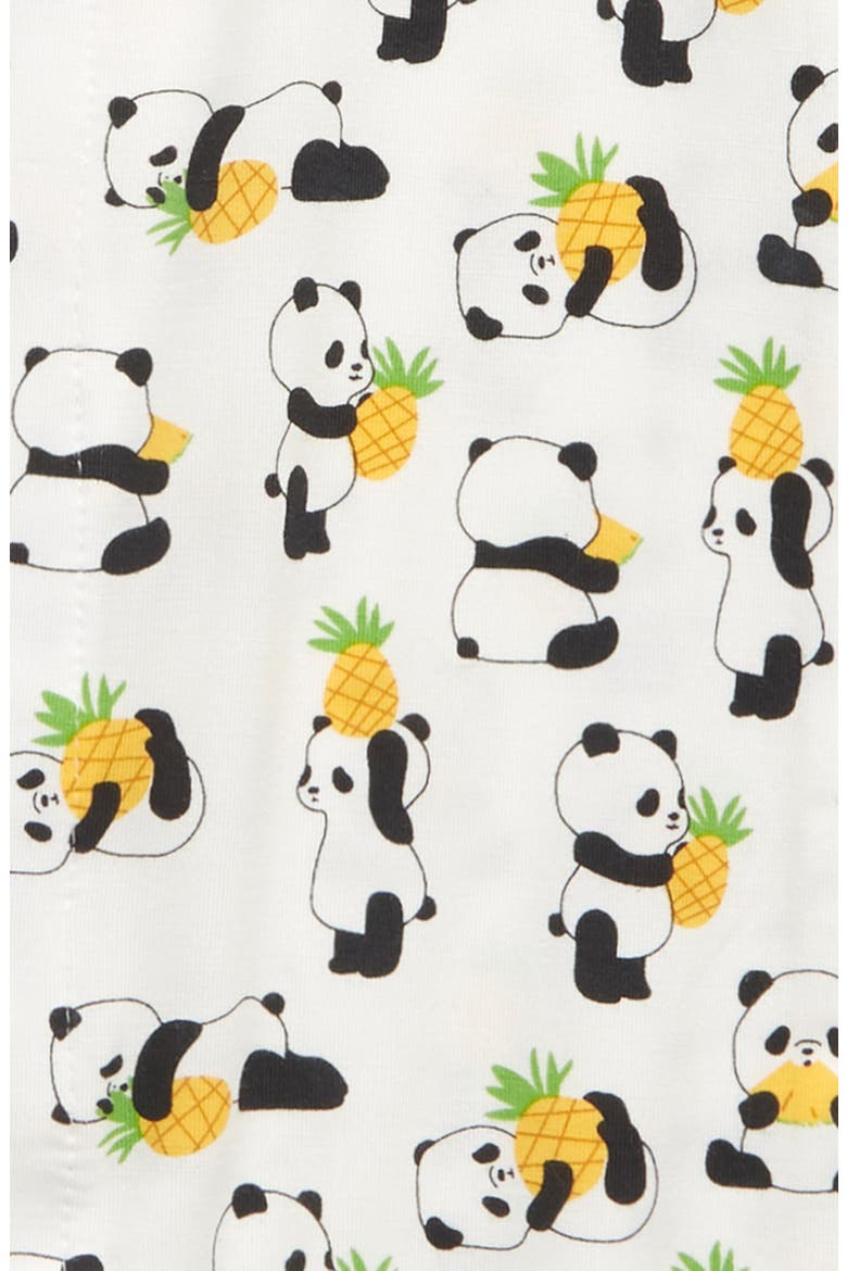 Pudgy Pineapple Jersey Romper, Alternate, color, WHITE