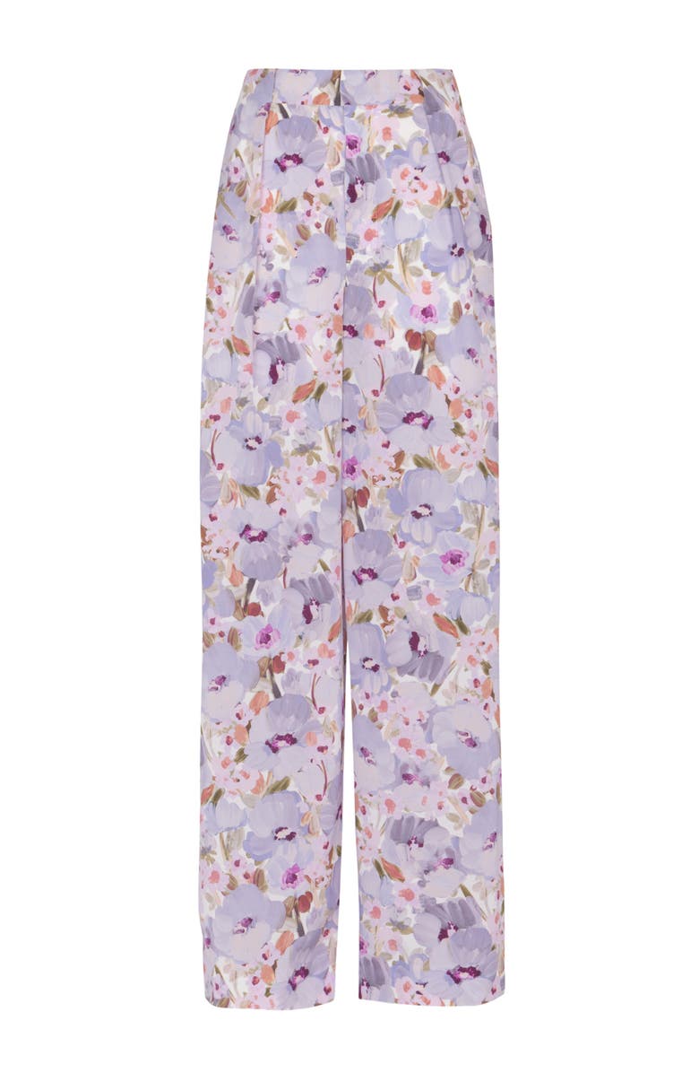 Balmain Printed Poppy Flower trousers, Alternate, color, Multicolor