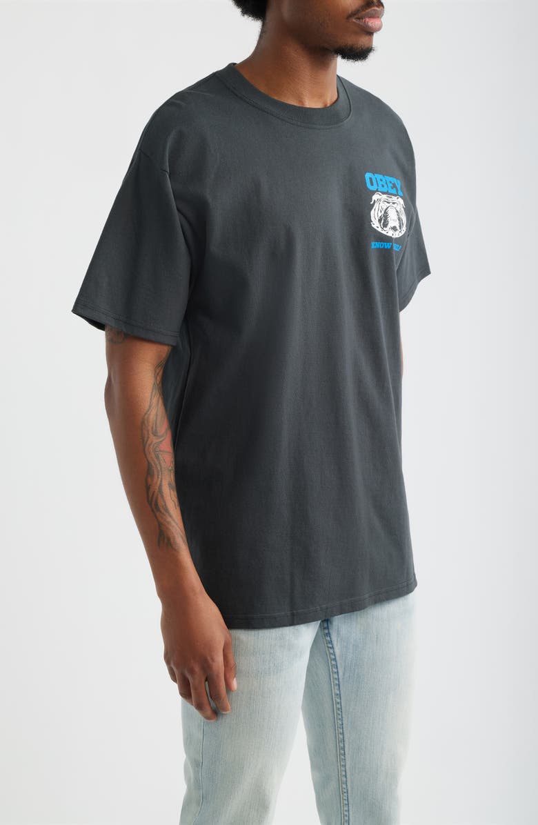 Obey Know Thyself Graphic T-Shirt, Alternate, color, Vintage Black