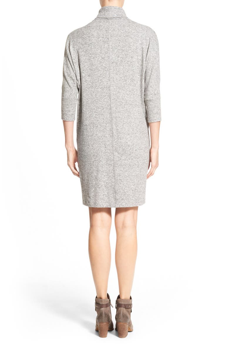 Cowl Neck Shift Dress, Alternate, color, GREY