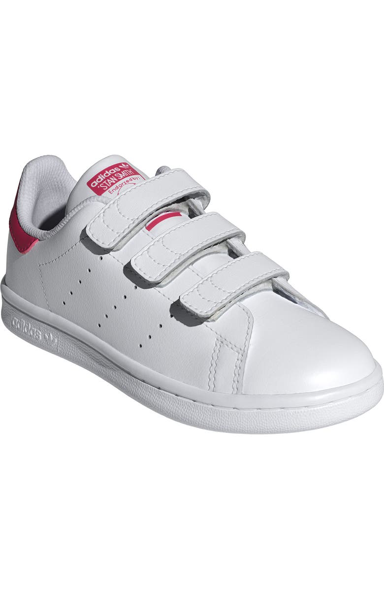 adidas Primegreen Stan Smith Sneaker, Main, color, White/ White/ Bold Pink