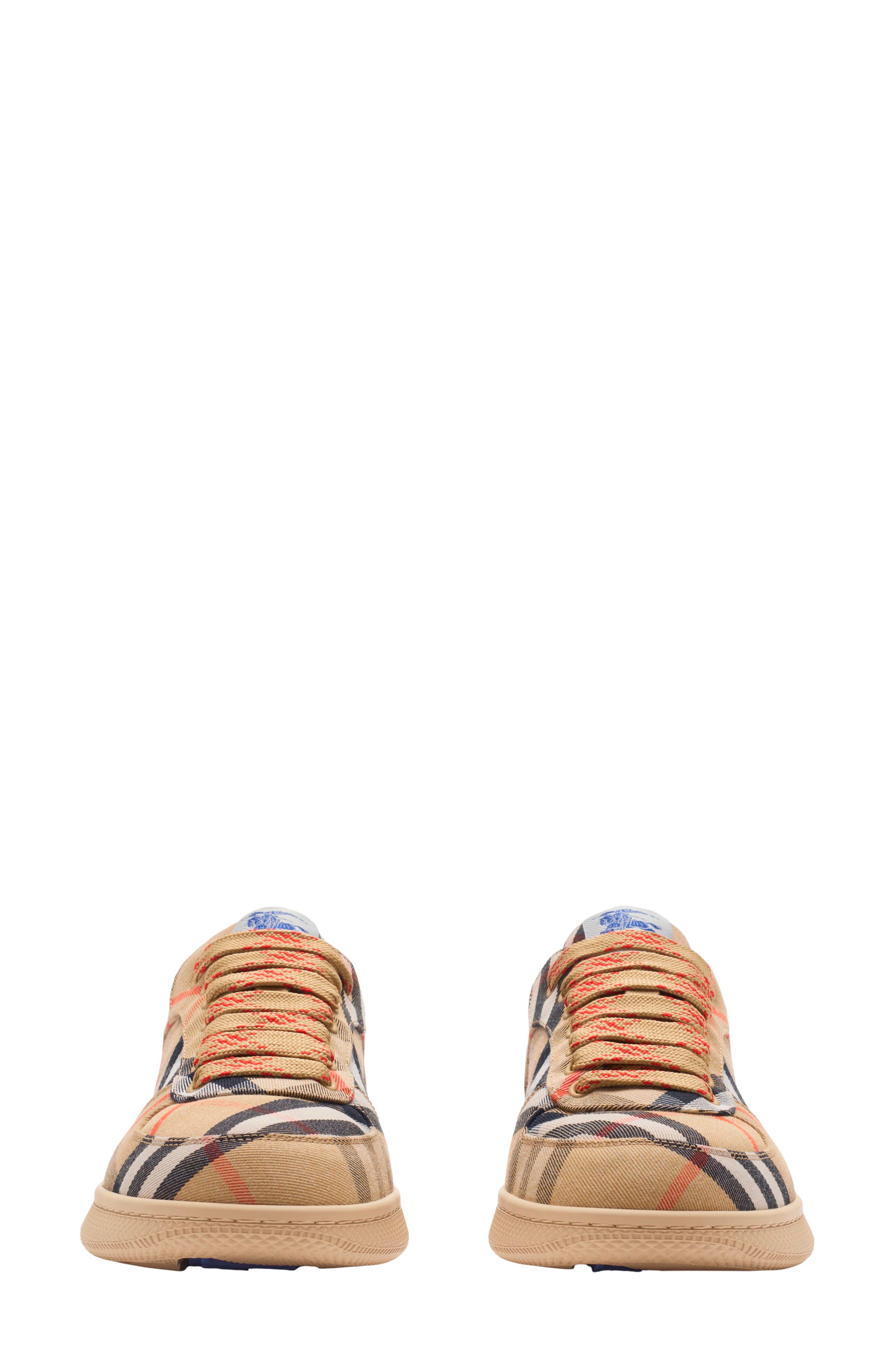 Burberry Terrace Check Sneaker, Alternate, color, Sand