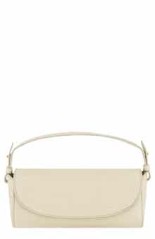 Vince Mini Sabrina Croc Embossed Leather Top Handle Bag