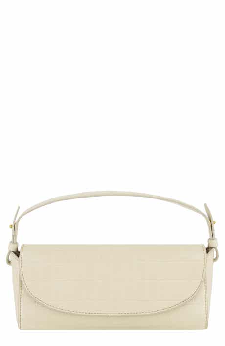 Vince Mini Sabrina Croc Embossed Leather Top Handle Bag