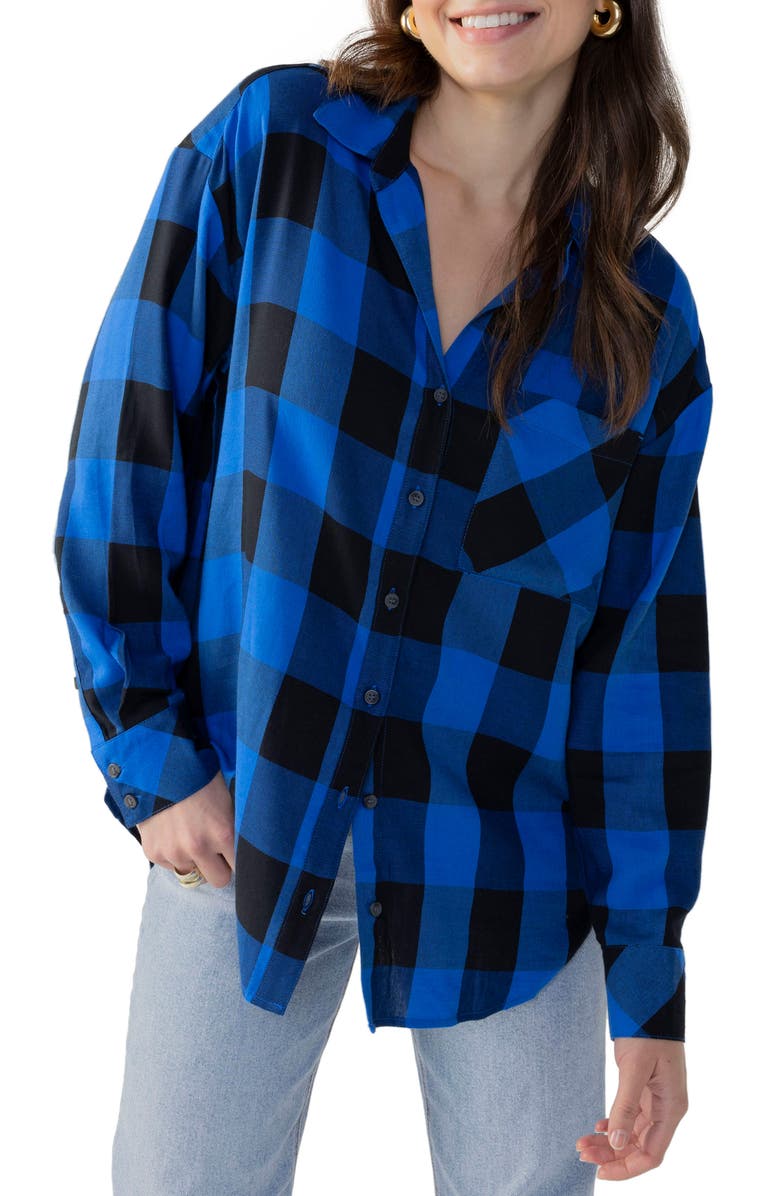 Sanctuary Slit Back Tunic Shirt, Main, color, 