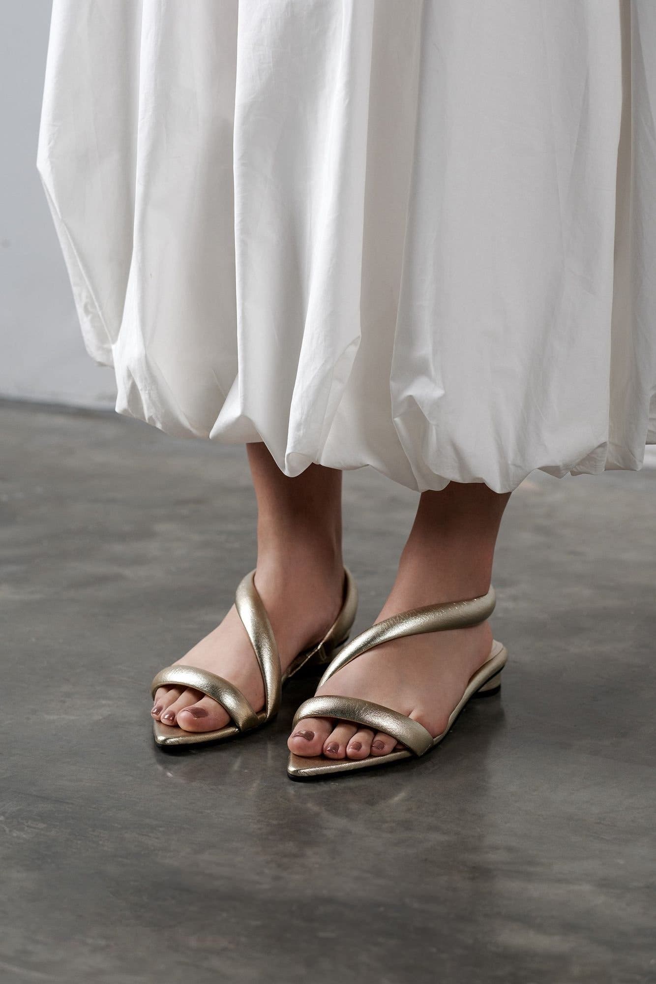 Lunna Sandals, Alternate, color, Gold
