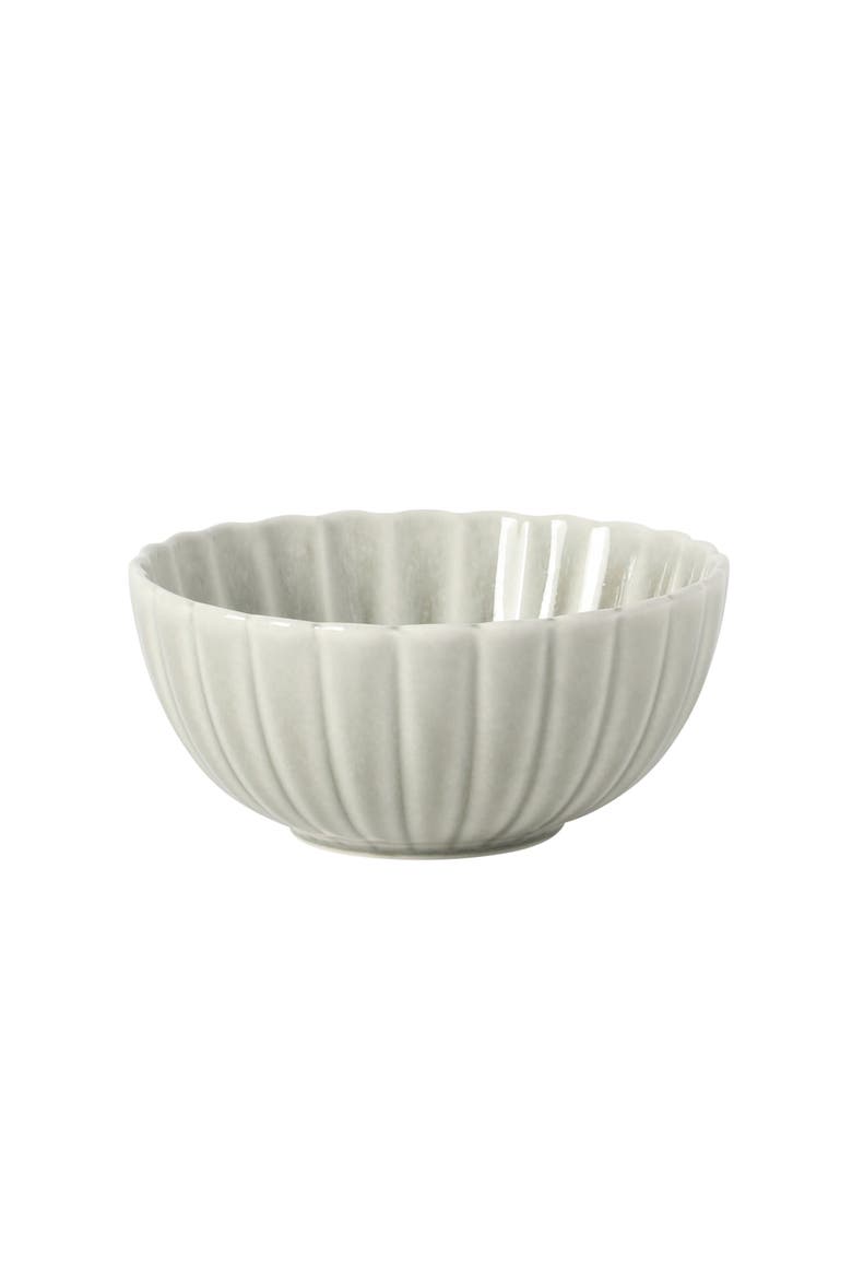 Peach Orchard 12 Piece New Bone China Dinnerware Set, Alternate, color, Grey