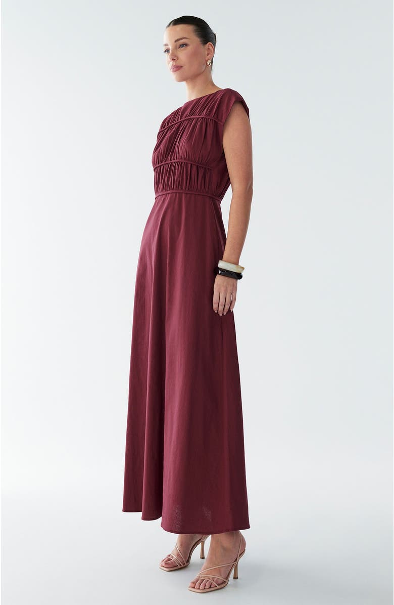 BWLDR Eden Maxi Dress, Alternate, color, Burgundy