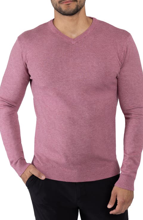V-Neck Rib Knit Sweater