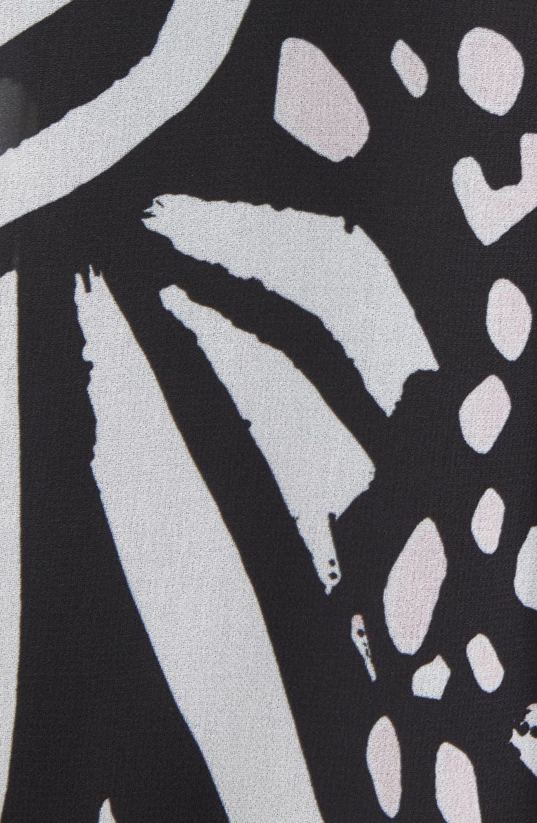 Milly Elysa Graphic Butterfly Long Sleeve Blouse, Alternate, color,