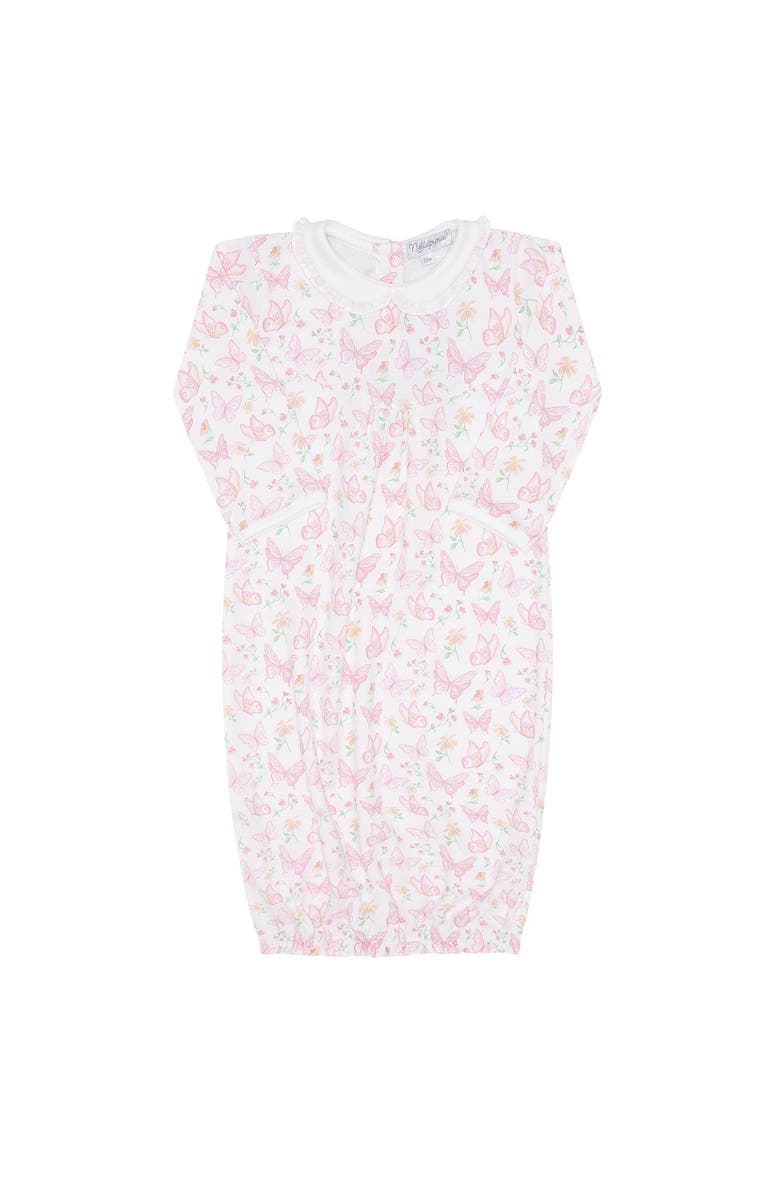 Nellapima Butterflies Print Gown - Baby, Alternate, color, Pink