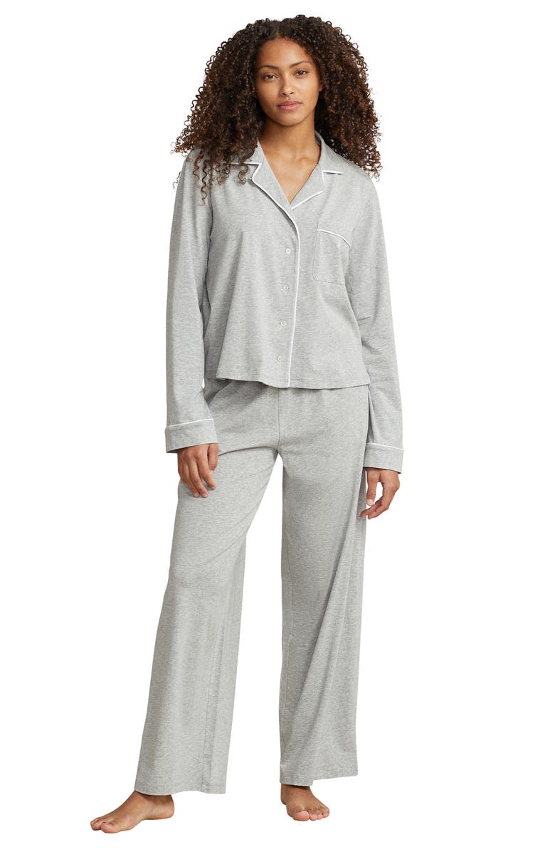 Polo Ralph Lauren Jersey Pajamas, Alternate, color, Heather Grey
