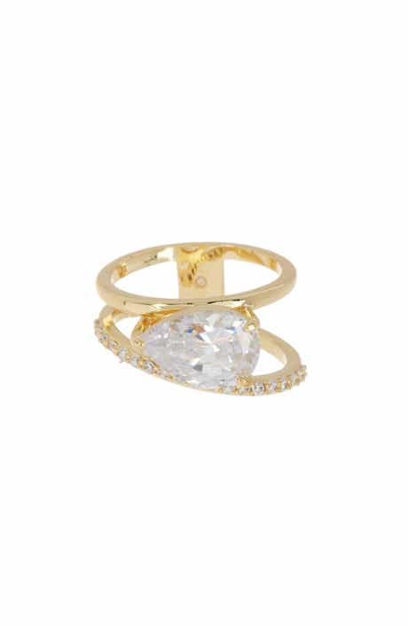 Covet Pear Faux Wrap Ring