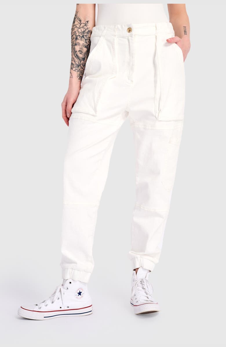 Alembika Cargo Jogger Pants, Main, color, White