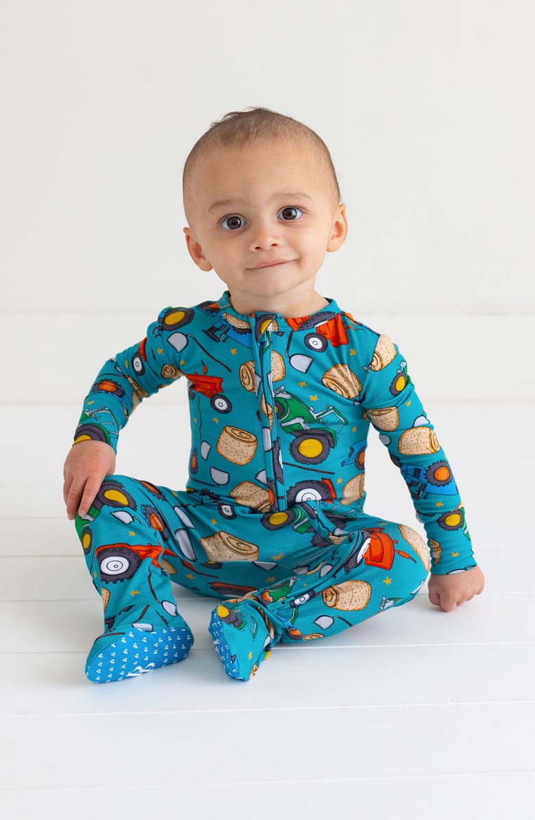 Posh Peanut Kids' Roberts Fitted Footie Pajamas, Alternate, color,